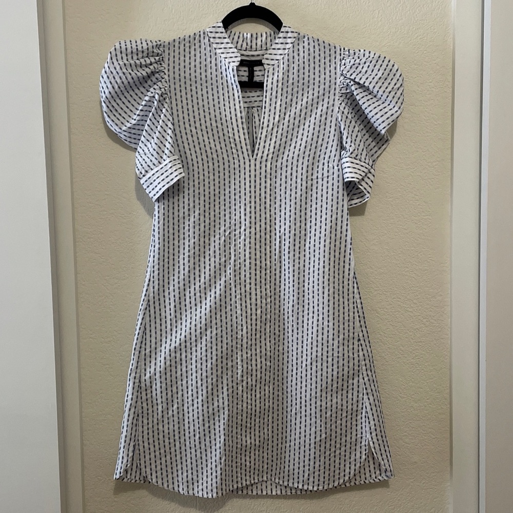 BCBGMaxAzria Puff Sleeve Shirtdress